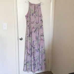 Floor length bridesmaid dress